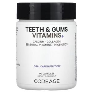 Codeage, Vitamin, Teeth & Gums, Nourishing Oral Care, 90 Capsules,Codeage, Vitamin, для зубов и десен, питательное средство для ухода за полостью рта, 90 капсул