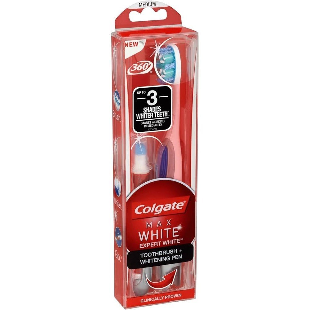 COLGATE Max white Expert white toothbrush + whiten pen, 1 |2| piece |2|
