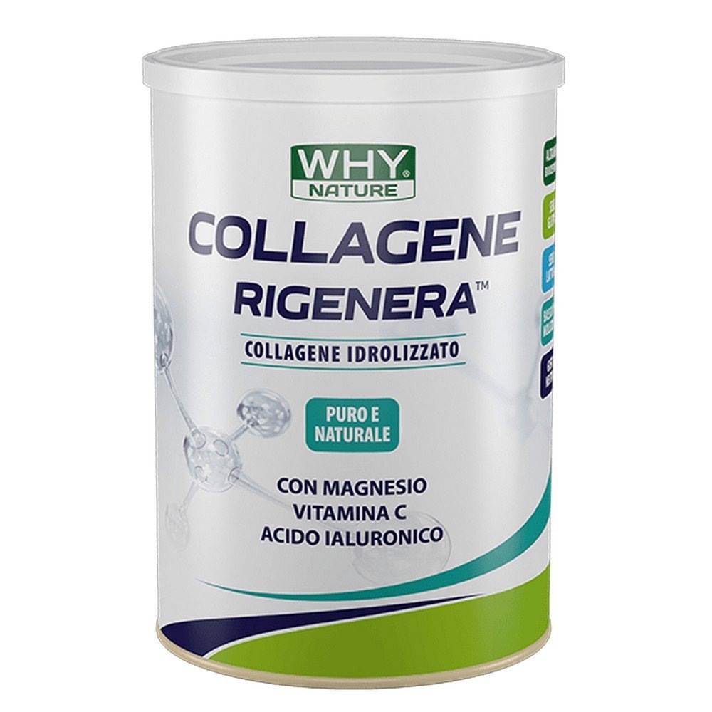 Collagene Rigenera, 330 G - Hydrolysed Collagen For Skin And Nails,Kolagen Rigenera, 330 G - Hydrolizowany Kolagen Do Skóry I Paznokci,WHY NATURE
