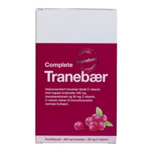 Complete tranebær m/C-vitamin Kaps 400 mg/50 mg