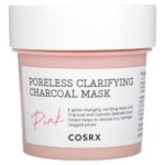 CosRx, Poreless Clarifying Charcoal Beauty Mask, Pink, 3.88 oz (110 g),CosRx, Porenlose klärende Aktivkohlemaske, Pink, 110 g (3,88 oz.)
