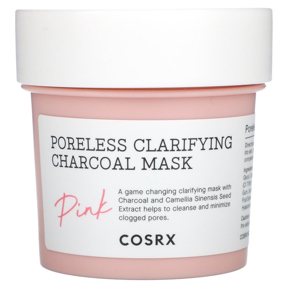 CosRx, Poreless Clarifying Charcoal Beauty Mask, Pink, 3.88 oz (110 g),CosRx, Porenlose klärende Aktivkohlemaske, Pink, 110 g (3,88 oz.)