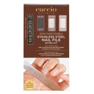 Cuccio,Stainless Steel Nail File File set,Zestaw pilników do paznokci ze stali nierdzewnej