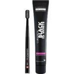 CURAPROX black is white charcoal toothpaste and brush, 1 pcs