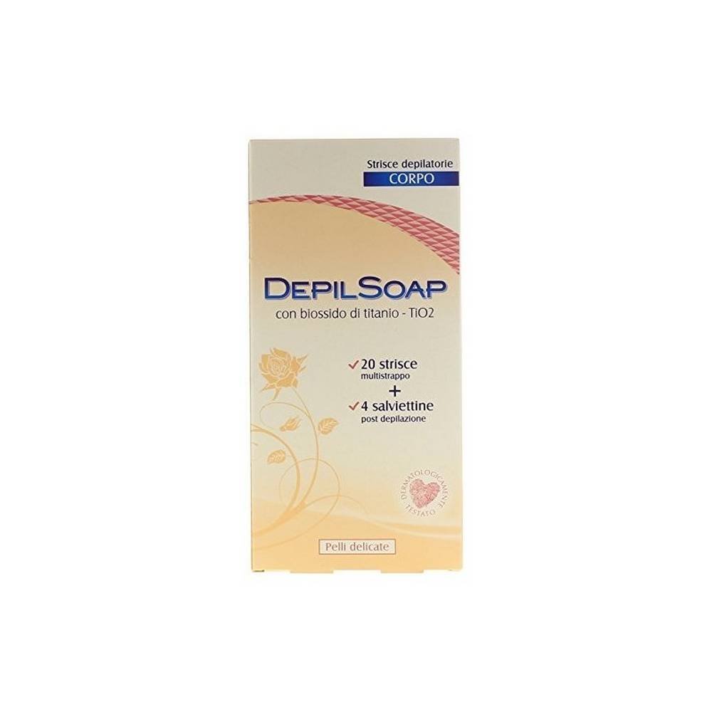 Depilatory Strips Body Delicate Skin 20 Pcs + Fluid Replenishing Post
