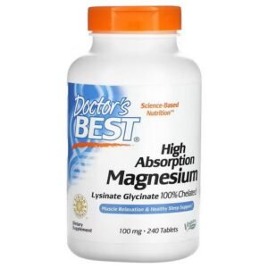 Doctor's Best, High Absorption Magnesium 100% Chelated with Albion Minerals, high absorption magnesium powder, 100% chelated with Albion minerals, 100 mg, 240 tablets,Doctor's Best, High Absorption Magnesium 100% Chelated with Albion Minerals, Magnesiumpulver mit hohem Aufnahmewert, 100% mit Albion-Mineralien chelatiert, 100 mg, 240 Tabletten