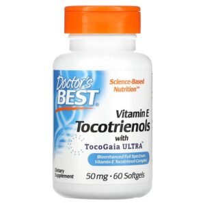 Doctor's Best, Tocotrienols with EVNol SupraBio, 50 mg, 60 soft capsules,Doctor's Best, Токотриенолы с EVNol SupraBio, 50 мг, 60 капсул