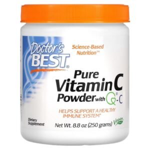 Doctor's Best, Pure Vitamin C Powder with QC, 250 g (8.8 oz.),Doctor's Best, Витамин C в порошке, с Quali-C, 8,8 унции (250 г)