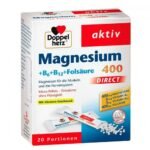 DOPPELHERZ Magnesium+B vitamins DIRECT pellets, 20 pcs