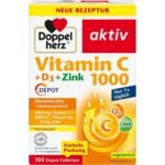 Doppelherz Vitamin C 1000 + D3 + Zinc, 100 Depot Tablets,Doppelherz Vitamin C 1000 + D3 + Zink, 100 Depot-Tabletten