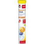 Doppelherz Vitamin C + Zinc, 15 Well-Dissolving Effervescent Tablets, Doppelherz Vitamin C + Zink, 15 gut lösliche Brausetabletten