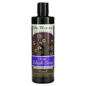 Dr. Woods, Raw Black Soap with Fair Trade Shea Butter, Original, 16 fl oz (473 ml),Dr. Woods, Rohe schwarze Seife mit fair gehandelter Sheabutter, Original, 16 fl oz (473 ml)
