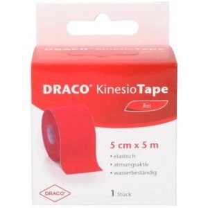 DRACO KINESIOTAPE 5 cmx5 m red, 1 pc