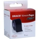 DRACO KINESIOTAPE 5 cmx5 m schwarz, 1 St