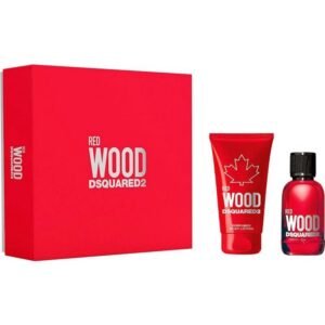 Dsquared2,DsquaRed2 Red Wood Pour Femme set eau de toilette 100ml EDT + body lotion 150ml,DsquaRed2 Red Wood Pour Femme zestaw woda toaletowa 100ml EDT + balsam do ciała 150ml