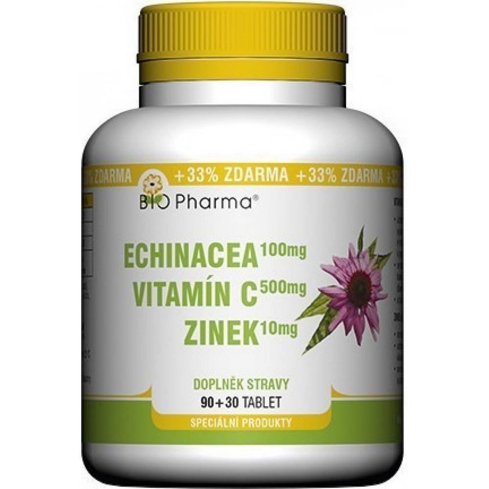 Echinacea 100mg+Vit.C 500mg+Zinek10mg 90+30