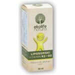 Ekolife Natura Liposomal Vitamin K2+D3 60 ml, Ekolife Natura Lipozomální Vitamín K2+D3 60 ml