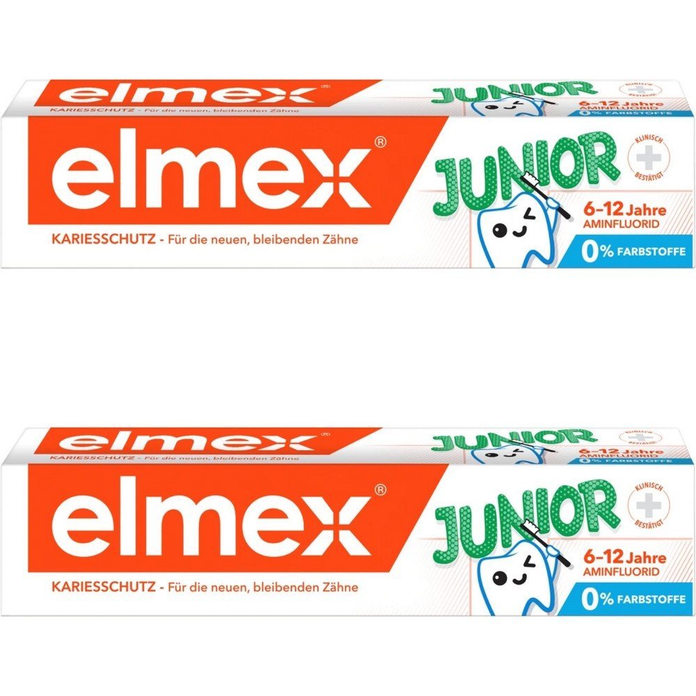 ELMEX Junior Toothpaste for children aged 6-12 years 2x 75 ml
