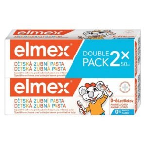 ELMEX Kids Toothpaste for children from the first tooth to 6 years old 2x 50 ml