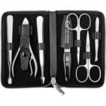 Erbe manicure case, leather case with zip fastener,Erbe Maniküre-Etui, Lederetui mit Reißverschluss