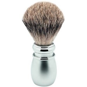 Erbe shaving brush badger hair matt/silver,Erbe Rasierpinsel Dachshaar matt/silber