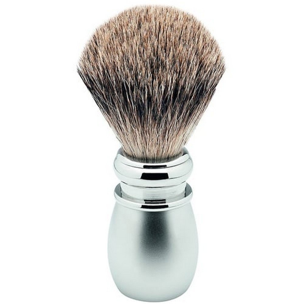 Erbe shaving brush badger hair matt/silver,Erbe Rasierpinsel Dachshaar matt/silber