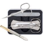 Erbe Solingen Travel Alu-Box Series Manicure Set 5-piece,Erbe Solingen Travel Alu-Box Serie Maniküre Set 5-teilig