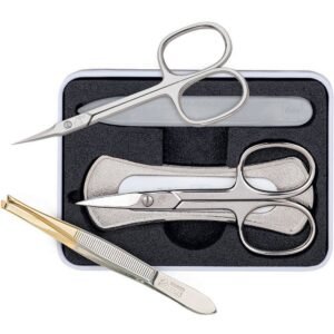 Erbe Solingen Travel Alu-Box Series Manicure Set 5-piece,Erbe Solingen Travel Alu-Box Serie Maniküre Set 5-teilig