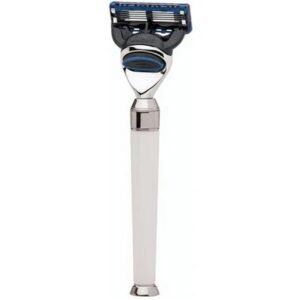 Erbe wet razor series Paris, Gillette Fusion blade white,Erbe Nassrasierer Serie Paris, Gillette Fusion Klinge weiß