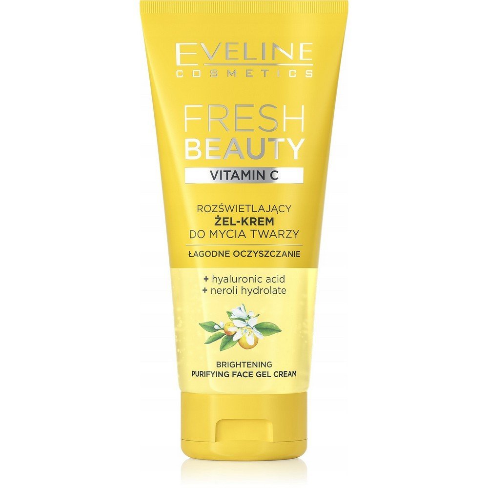 Eveline Cosmetics,Eveline FRESH BEAUTY BRIGHTENING GEL CREAM,Eveline FRESH BEAUTY ROZŚWIETLAJĄCY KREM ŻELOWY