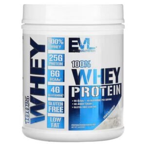 EVLution Nutrition, 100% Whey Protein, Unflavored, 454 g (1 lb.),EVLution Nutrition, 100% Molkenprotein, geschmacksneutral, 454 g (1 lb.)