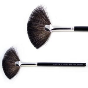 da Vinci,Fan brush with extra fine mountain goat hair 4774,Vějířový kartáč s extra jemnými chlupy z horské kozy 4774