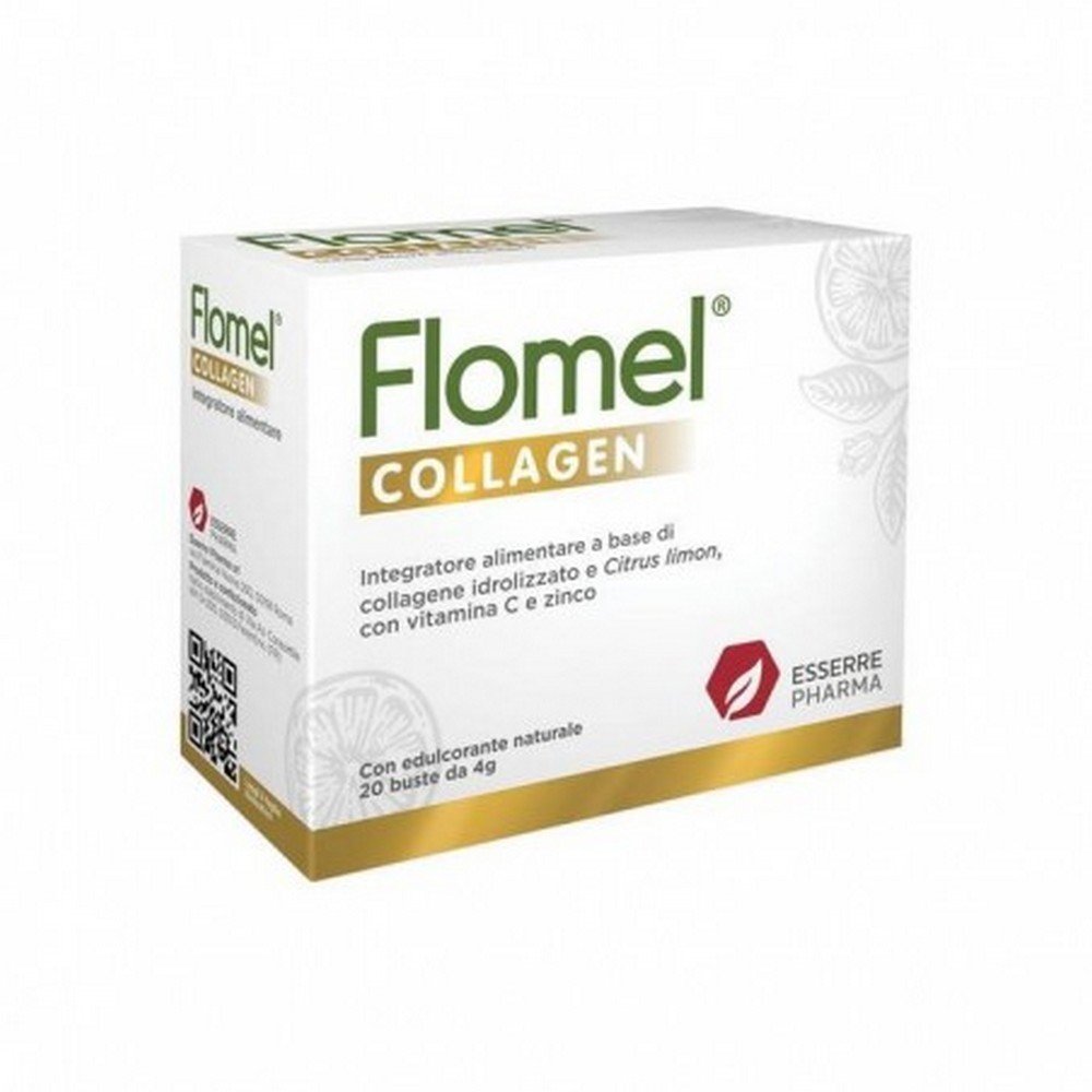 Flomel Collagen - Skin, Nails & Hair Supplement ,20,Kolagen Flomel - Suplement do skóry, paznokci i włosów, 20,ESSERRE PHARMA