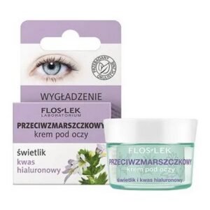 FlosLek Laboratory eye cream against wrinkles Firefly and hyaluronic acid, smoothing, 15 ml