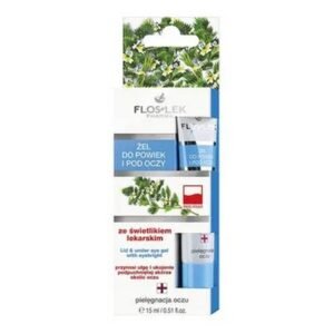 FlosLek Pharma, gel for eyelids and under the eyes, with light, 15 ml