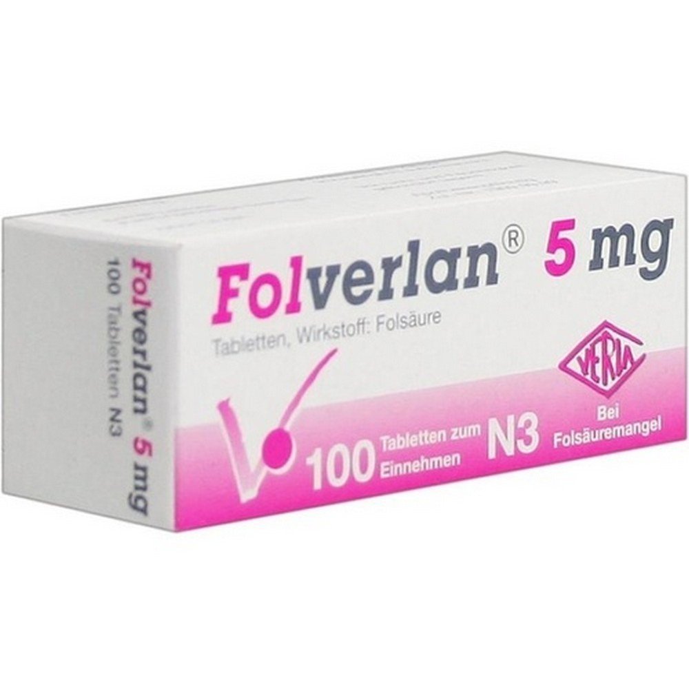 Verla-Pharm Arzneimittel GmbH & Co. KG FOLVERLAN 5 mg tablets,Verla-Pharm Arzneimittel GmbH & Co. KG FOLVERLAN 5 mg Tabletten