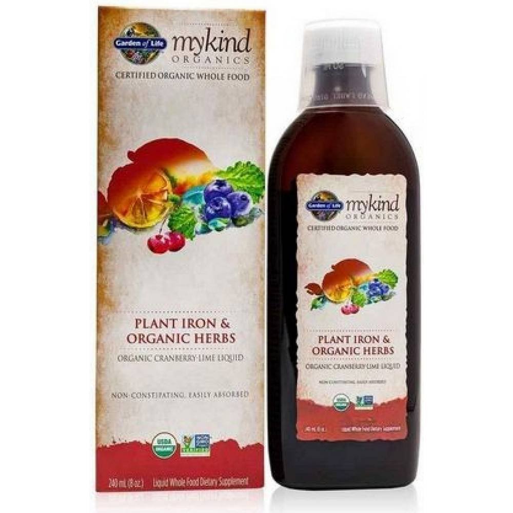 Garden of Life Vegetable iron 240 ml, Garden of Life Rostlinné železo 240 ml
