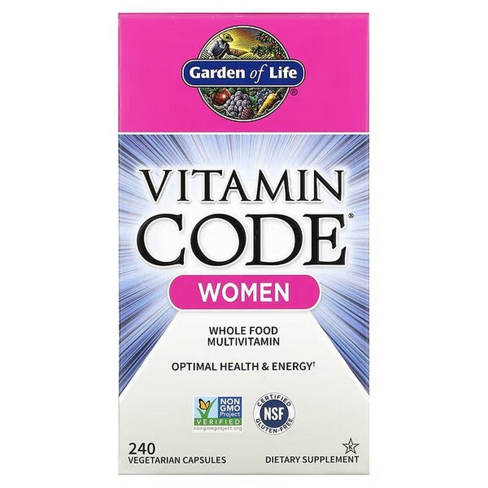 Garden of Life, Vitamin Code Women, Whole Food Multivitamin, 240 Vegetable Capsules,Garden of Life, Vitamin Code Women, Vollwert-Multivitaminpräparat, 240 pflanzliche Kapseln