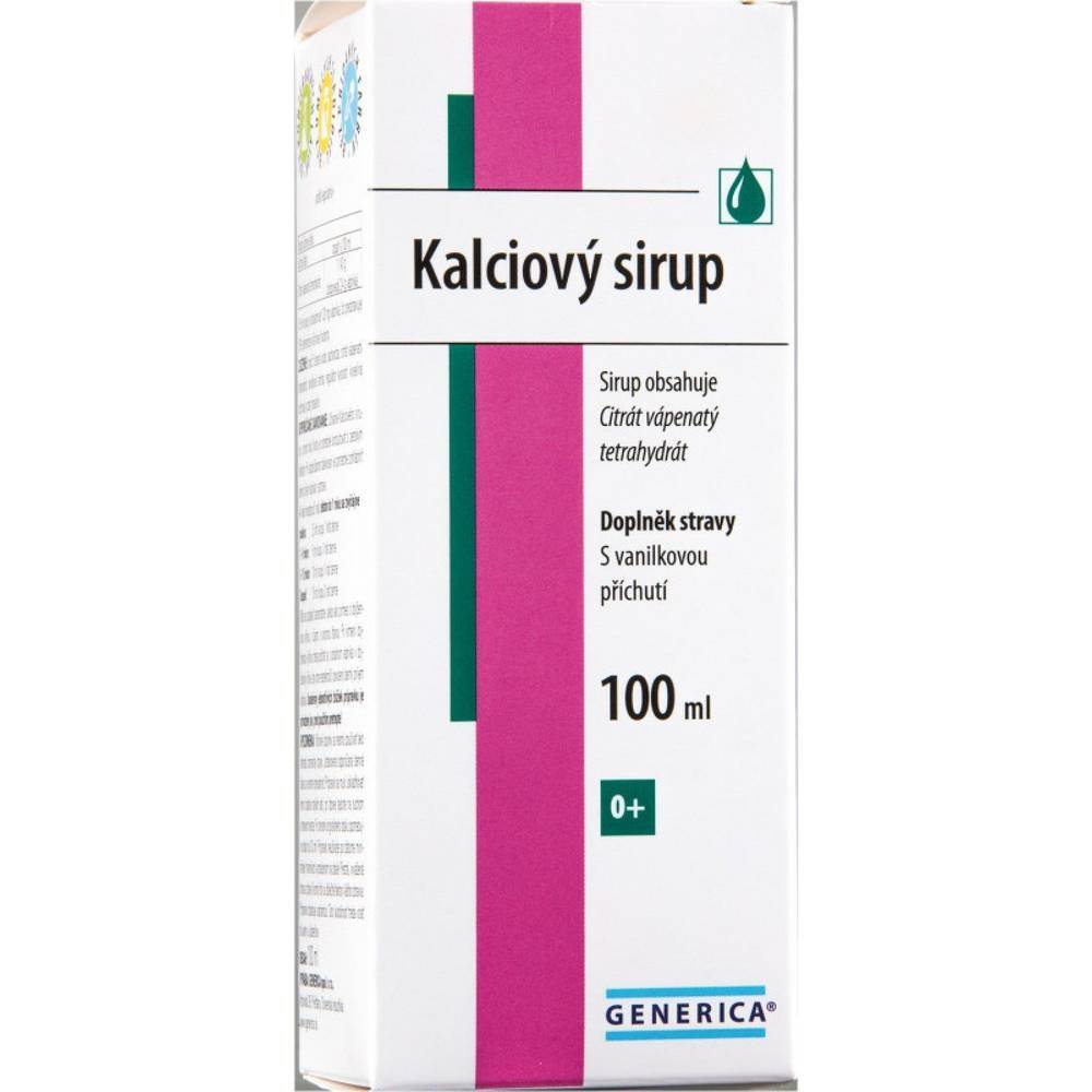 Generica Calcium syrup 100 , Generica Kalciový sirup 100