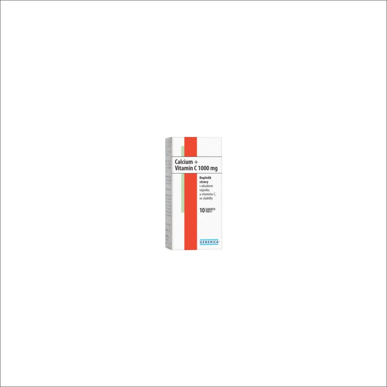 Generica,Generica Calcium+Vitamin C eff. tablet. 10 x 1000 mg,Generica