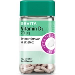 Gevita vitamin D3 tab 20mcg 150