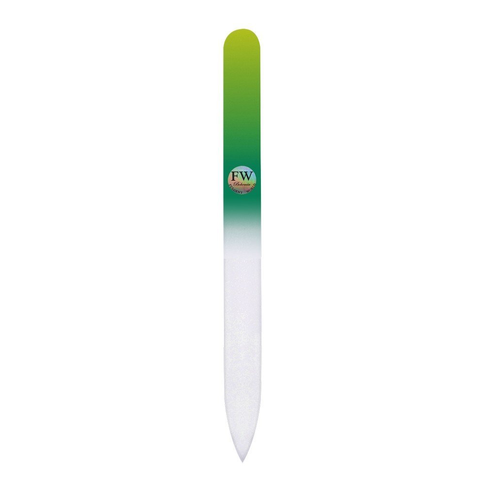 Fulgent World s.r.o.,GLASS NAIL FILE (GREEN/LIGHT GREEN),SKLENĚNÝ PILNÍK NA NEHTY (ZELENÝ/SVĚTLEZELENÝ)