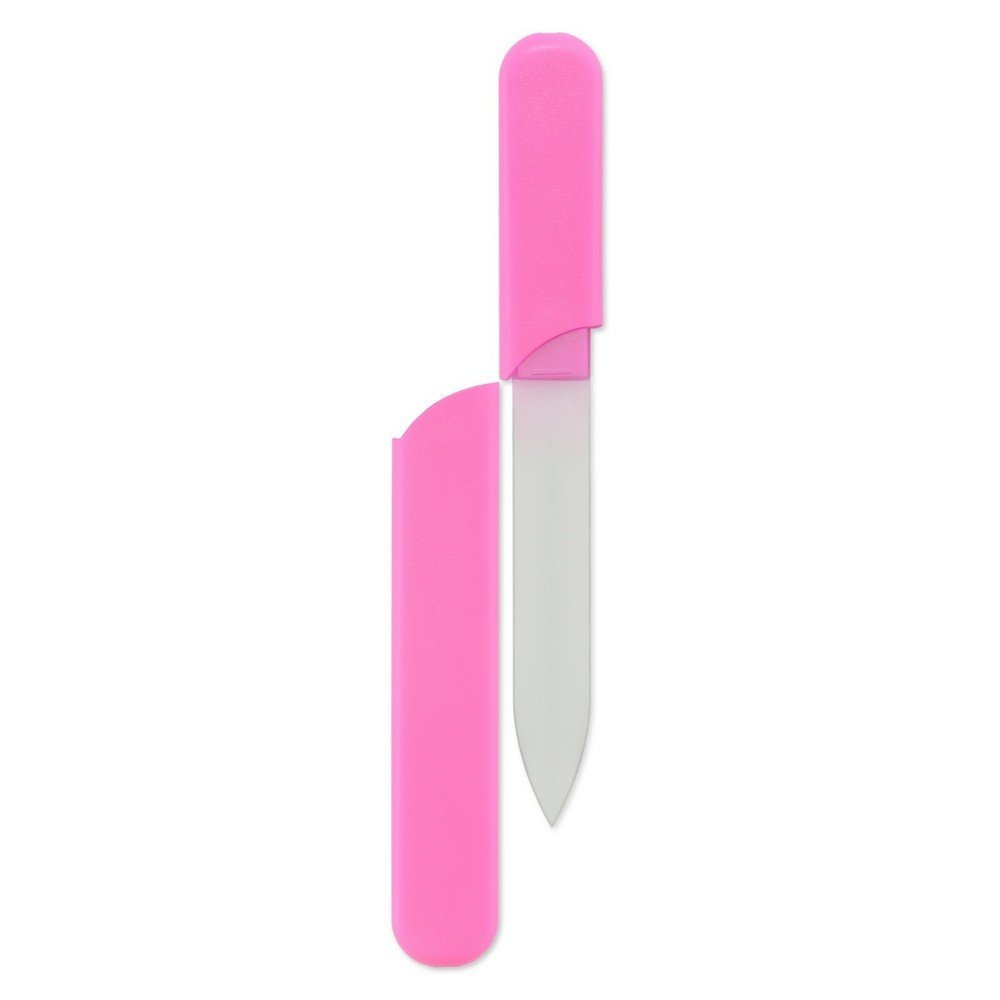 Mont Bleu s.r.o.,Glass Nail File in Hard Case – BHC-P,Skleněný pilník na nehty v pevném pouzdře – BHC-P