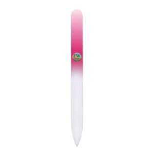 Fulgent World s.r.o.,GLASS NAIL FILE (PINK/WHITE),SKLENĚNÝ PILNÍK NA NEHTY (RŮŽOVÁ/BÍLÁ)