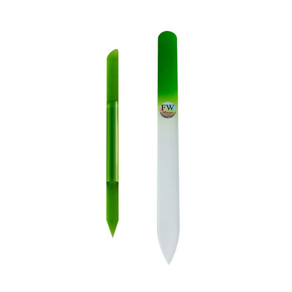 Fulgent World s.r.o.,GLASS NAIL FILE SET 2PCS – GLASS CUTICLE PUSHER AND CRYSTAL NAIL FILE FOR MANICURE IN A GIFT BOX (GREEN),SADA SKLENĚNÝCH PILNÍKŮ NA NEHTY 2 KS – SKLENĚNÝ ZADRŽOVAČ NEHTY A KŘIŠŤÁLOVÝ PILNÍK NA MANIKÚRU V DÁRKOVÉ KRABICI (ZELENÁ)