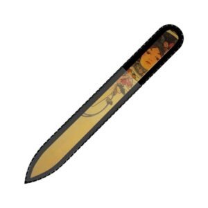 Fulgent World s.r.o.,GLASS NAIL FILE WITH ALPHONSE MUCHA PRINT #3,SKLENĚNÝ PILNÍK NA NEHTY S POTISKEM ALPHONSE MUCHA #3