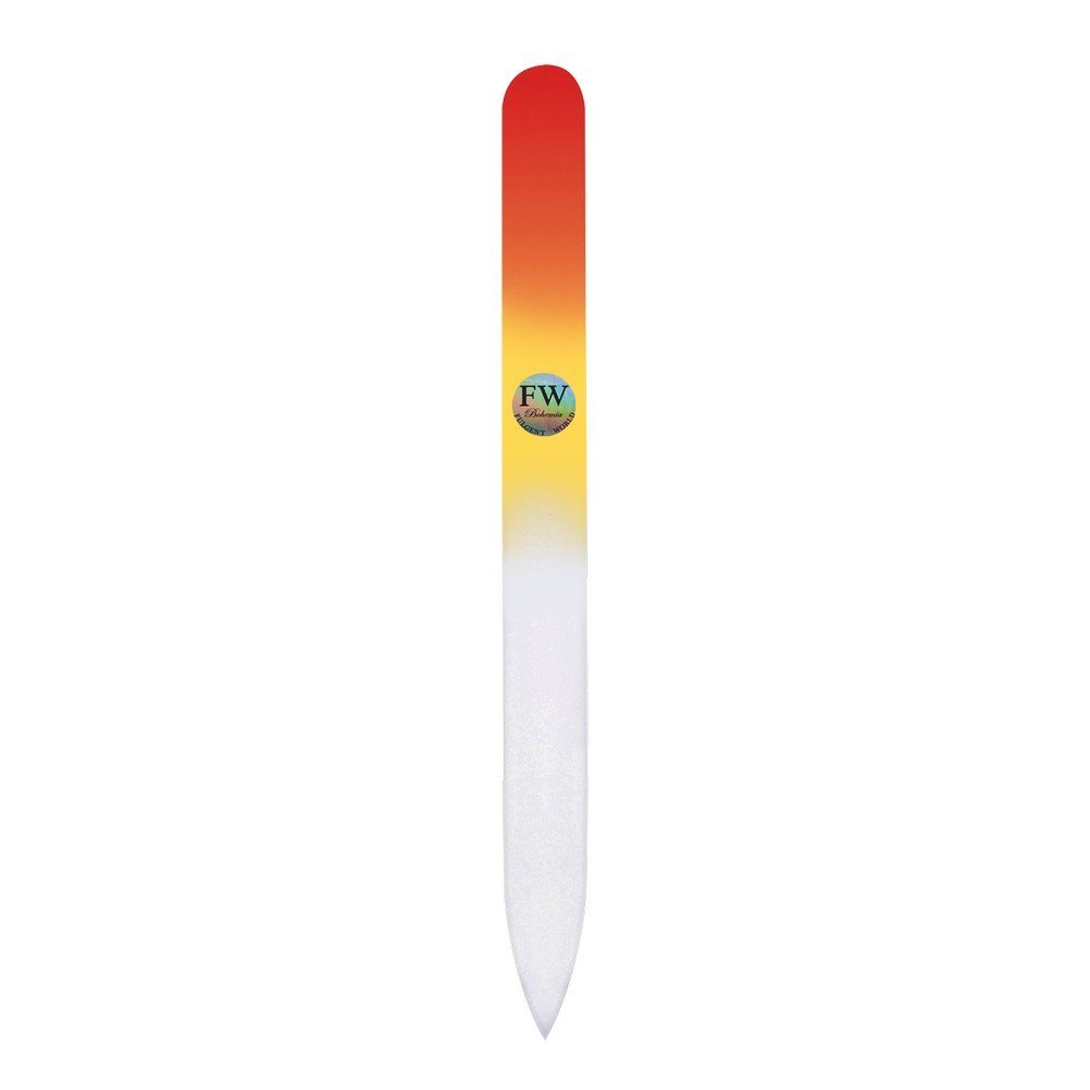 Fulgent World s.r.o.,GLASS NAIL FILE (YELLOW/RED),SKLENĚNÝ PILNÍK NA NEHTY (ŽLUTÝ/ČERVENÝ)