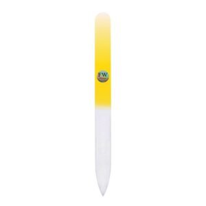 Fulgent World s.r.o.,GLASS NAIL FILE (YELLOW/WHITE),SKLENĚNÝ PILNÍK NA NEHTY (ŽLUTÝ/BÍLÝ)