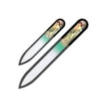 Fulgent World s.r.o.,GLASS NAIL FILES 3D SERIES SET OF 2 – ALPHONSE MUCHA #2,SKLENĚNÉ PILNÍKY NA NEHTY 3D SÉRIE SADA 2 – ALPHONSE MUCHA #2