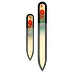 Fulgent World s.r.o.,GLASS NAIL FILES HAND PAINTED – SET OF 2 – ORIGINAL CZECH QUALITY – FOR NATURAL AND ACRYLICS NAILS (HF22),SKLENĚNÉ PILNÍKY RUČNĚ MALOVANÉ – SADA 2 – ORIGINÁL ČESKÁ KVALITA – NA PŘÍRODNÍ A AKRYLOVÉ NEHTY (HF22)